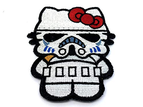Katze Superhero und Schurken Gestickte Airsoft Klettverschluss-Flecken patch (Storm Trooper) von Patch Nation