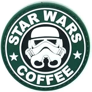 Patch Nation Stormtrooper and Coffee PVC Airsoft Morale Patch Patch Nation Stormtrooper and Coffee PVC Airsoft Morale Patch von Patch Nation