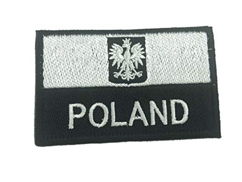 Polen Polnisch Polska Gedämpft Schwarz Kamm Flagge Taktisch Gestickte Airsoft Klettverschluss-Flecken Patch Polen Polnisch Polska Gedämpft Schwarz Kamm Flagge Taktisch Gestickte Airsoft Klettverschluss-Flecken Patch von Patch Nation