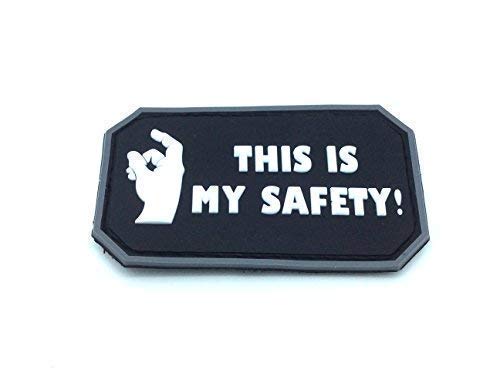 This Is My Safety Blackhawk Down Schwarz PVC Airsoft Klettverschluss Patch von Patch Nation