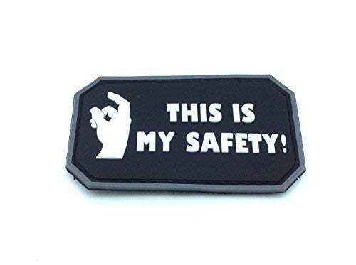 This Is My Safety Blackhawk Down Schwarz PVC Airsoft Klettverschluss Patch This Is My Safety Blackhawk Down Schwarz PVC Airsoft Klettverschluss Patch von Patch Nation