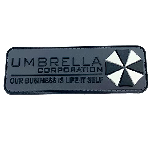 Umbrella Corporation Our Business is Life Itself Airsoft PVC Klett Emblem Abzeichen Patch (Grau) von Patch Nation