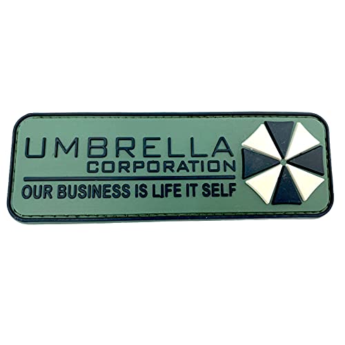 Umbrella Corporation Our Business is Life Itself Airsoft PVC Klett Emblem Abzeichen Patch (Grün) von Patch Nation