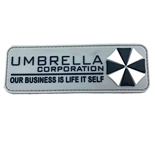 Umbrella Corporation Our Business is Life Itself Airsoft PVC Klett Emblem Abzeichen Patch (Hellgrau) von Patch Nation