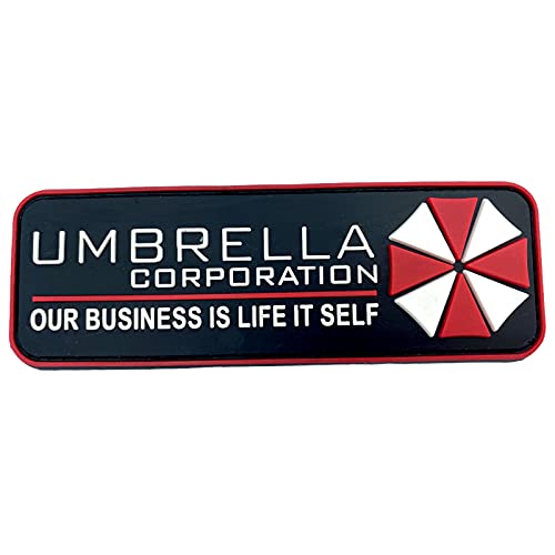 Umbrella Corporation Our Business is Life Itself Airsoft PVC Klett Emblem Abzeichen Patch (Schwarz) von Patch Nation