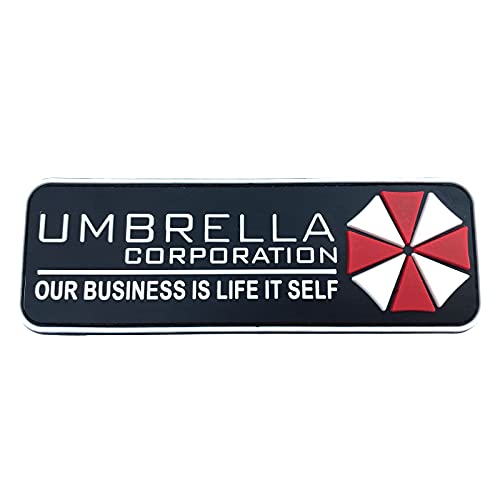 Umbrella Corporation Our Business is Life Itself Airsoft PVC Klett Emblem Abzeichen Patch (Weiß) von Patch Nation