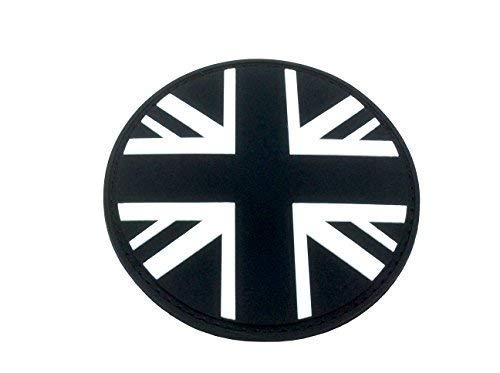 Union Jack Schwarz Runde-Flaggen PVC Klett Emblem Abzeichen Union Jack Schwarz Runde-Flaggen PVC Klett Emblem Abzeichen von Patch Nation
