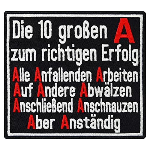 10 A großen Erfolg Motivation Trainer Speaker Seminar lustiger Spruch Aufnäher von Patch