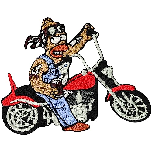 Biker Homer Simpson Beer Rockabilly Biker Chopper Motorcycle Aufnäher Patch von Patch