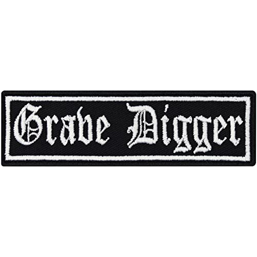 GRAVE DIGGER, Heavy Death Metal Biker Rocker Punk Aufnäher Patch Badge von Patch