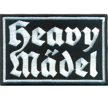 HEAVY Mädel Heavy Metal Mädchen Girl Lady Rockabilly Aufnäher Patch Abzeichen… von Patch