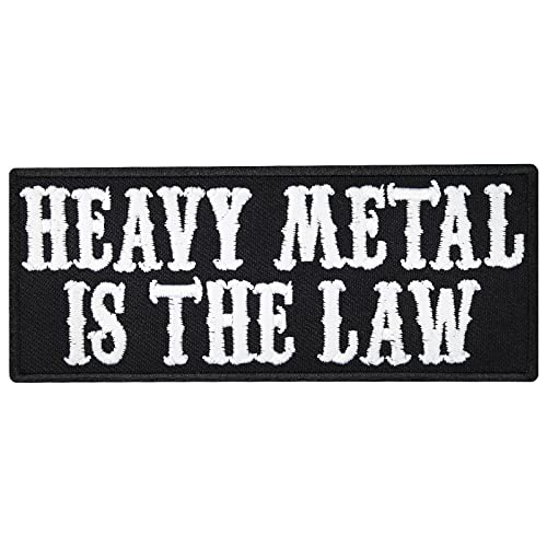 Heavy Metal Is the law Metal Style Weste Iron on Aufbügler Aufnäher Patch von Patch
