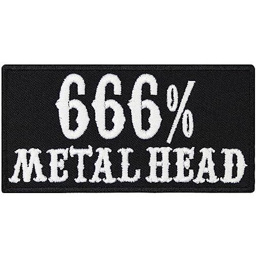 Hlshing 666 Metal Head Heavy Thrash Death Metal Rocker Kutte L von Patch