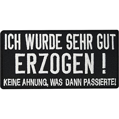 Ich wurde Sehr Gut Erzogen, Keine Ahnung was dann passierte, Heavy Metal, Rocker, Punk, Patch, Aufnäher… von Patch