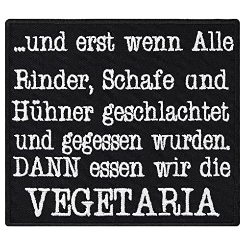 Patch Anti Vegetaria Grillen Barbeque Chefkoch Kochjacke Aufnäher Aufbügler von Patch