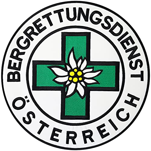 Patch BERGRETTUNGSDIENST Österreich Backpatch Bergführer Edelweiss ÖAV Aufnäher von Patch