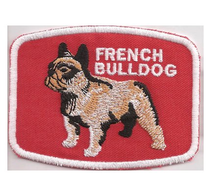 Patch French Bulldog English französische Bull Dog Bulldogge eschirr Aufnäher von Patch