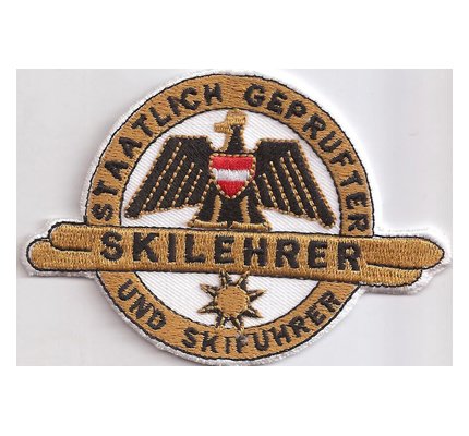 Patch Österreichischer Skilehrer Staatlich Geprüfter Skiführer Austria Aufnäher von Patch