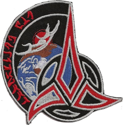 Patch gestickt zum aufnähen - StarT rek Abzeichen Klingonen Aufnäher Clingone Empire - Bügelbild Applikation für Shirt/Mousepad/Jacke, 110x100mm Patch gestickt zum aufnähen - StarT rek Abzeichen Klingonen Aufnäher Clingone Empire - Bügelbild Applikation für Shirt/Mousepad/Jacke, 110x100mm von Patch