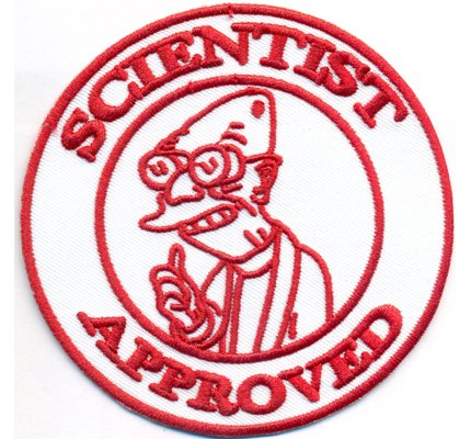 SCIENTIST Approved Futurama TBBT Sheldon Cooper Wissenschaftler Aufnäher Aufbügler von Patch