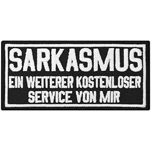 Sarkasmus kostenloser Service von mir Rocker Biker Lederwesten Patch Sarkasmus kostenloser Service von mir Rocker Biker Lederwesten Patch von Patch