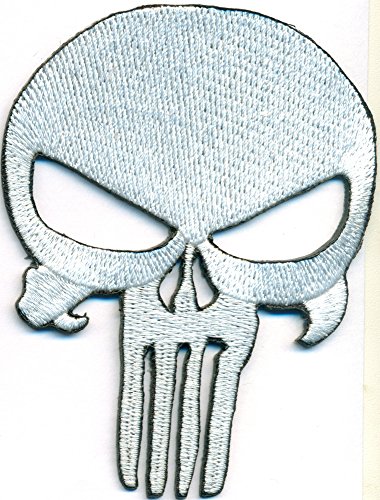 Patch The Punisher Totenkopf Skullhead Skelett Biker Heavy Metal Aufnäher von Patch