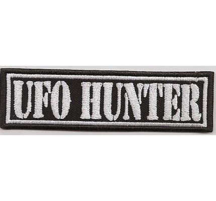 UFO HUNTER, Ancient Aliens Spaceshuttle, Pilot Biker Aufnäher Patch Abzeichen von Patch