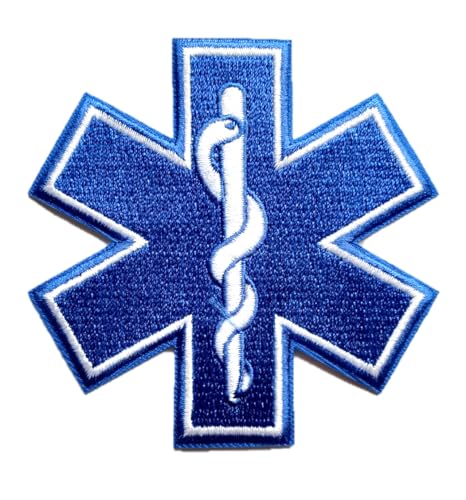PatchClub Star of Life Patch 7,9 cm – zum Aufbügeln / Aufnähen – EMS, Ambulance Patch von PatchClub
