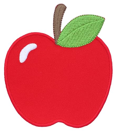 PatchMommy Apfel Patch Obst Aufnäher Applikation zum Aufbügeln Bügelbild - für Kleidung Jeans Jacken Kinder Baby von PatchMommy