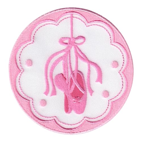 PatchMommy Ballettschuhe Patch Aufnäher Applikation zum Aufbügeln Bügelbild Ballett Ballerina - für Kleidung Jeans Jacken Kinder von PatchMommy