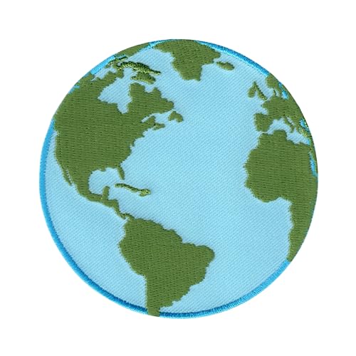 PatchMommy Erde Welt Patch Aufnäher Applikation zum Aufbügeln Bügelbild - für Kleidung Jeans Jacken Kinder PatchMommy Erde Welt Patch Aufnäher Applikation zum Aufbügeln Bügelbild - für Kleidung Jeans Jacken Kinder von PatchMommy