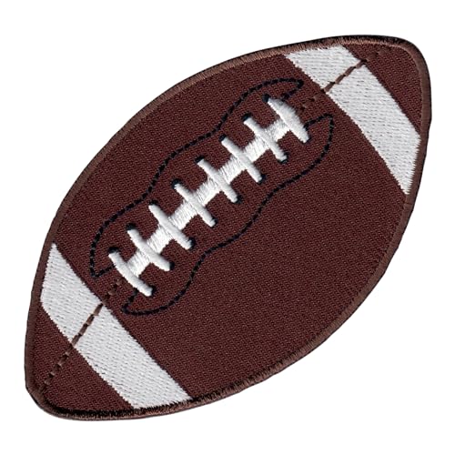 PatchMommy Football Rugby Patch Aufnäher Applikation zum Aufbügeln Bügelbild Ball Sport - für Kleidung Jeans Jacken Kinder Baby von PatchMommy