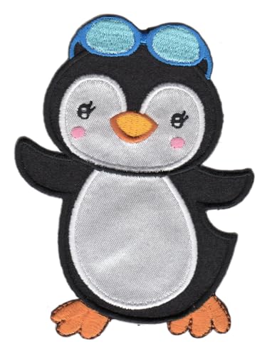 PatchMommy Pinguin Patch Aufnäher Applikation zum Aufbügeln Bügelbild - für Kleidung Jeans Jacken Kinder Baby von PatchMommy