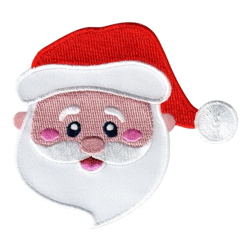 PatchMommy Santa Claus Weihnachtsmann Patch Aufnäher Applikation zum Aufbügeln Bügelbild - für Kleidung Jeans Jacken Kinder Baby von PatchMommy