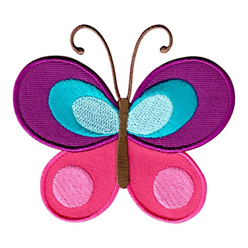 PatchMommy Schmetterling Patch Aufnäher Applikation zum Aufbügeln Bügelbild - für Kleidung Jeans Jacken Kinder Baby von PatchMommy