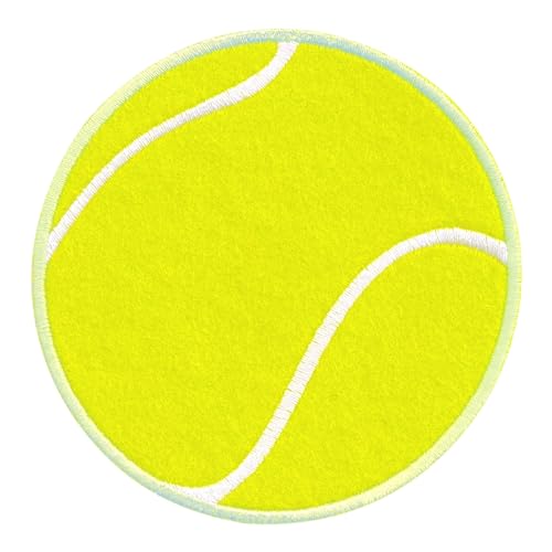 PatchMommy Tennis Ball Patch Aufnäher Applikation zum Aufbügeln Bügelbild Ball Sport Tennisball - für Kleidung Jeans Jacken Kinder von PatchMommy