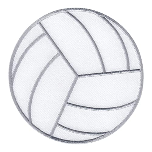 PatchMommy Volleyball Patch Aufnäher Applikation zum Aufbügeln Bügelbild Ball Sport - für Kleidung Jeans Jacken Kinder von PatchMommy