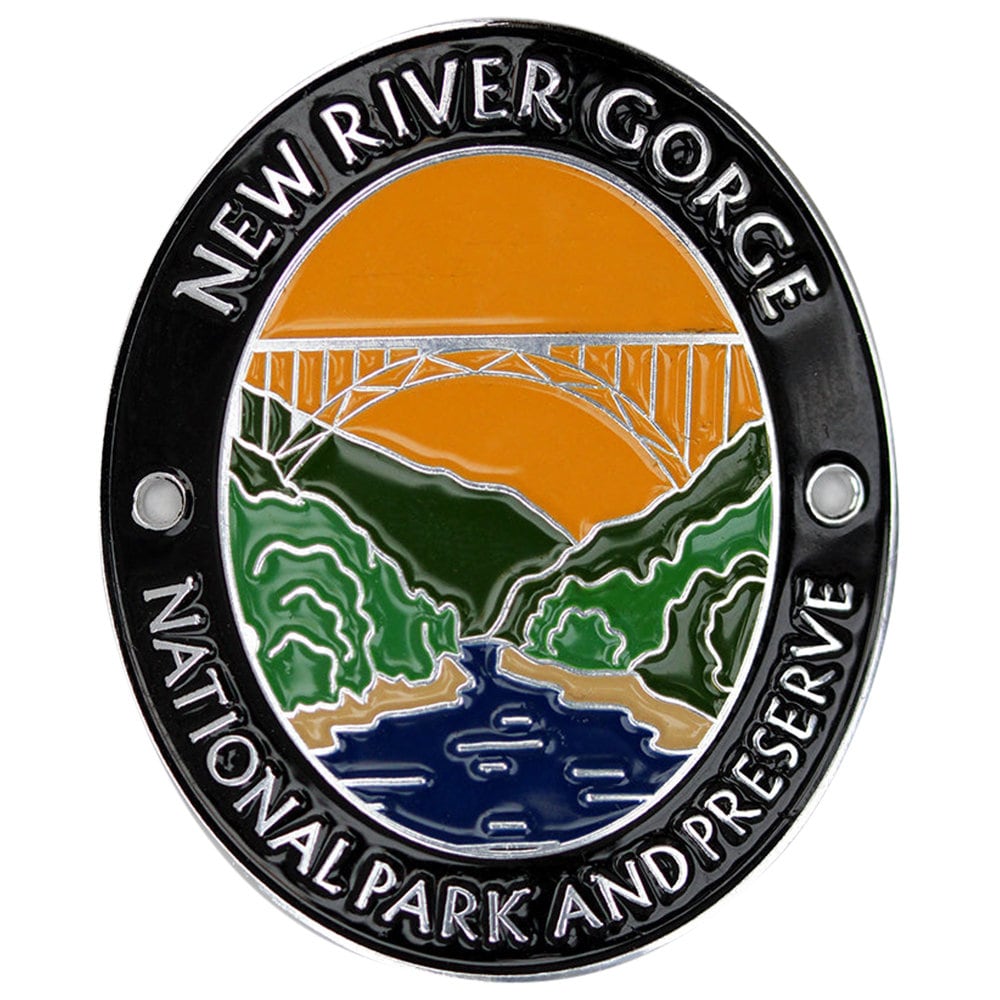 New River Gorge National Park Gehstock Medaillon - West Virginia Souvenir von PatchParlor