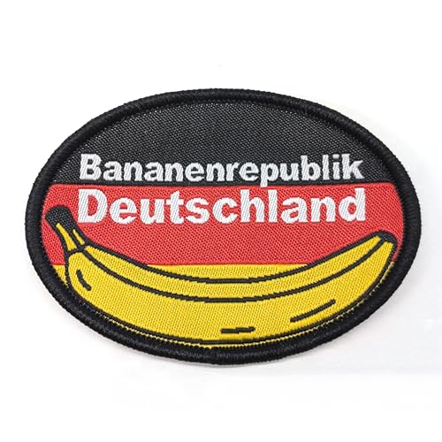 Politisch Satirischer Patch Aufnäher, zum Aufbügeln oder Aufnähen (Bananenrepublik Deutschland) von PatchShopGuys