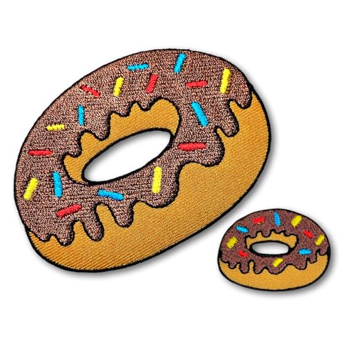 Patchicon4u 2 Stück braune Schokolade Sweet Donut Donut Dessert Bäckerei Essen Kuchen Aufbügler Aufnähen Applikation Patch für Rucksäcke Jeans Jacken Kleidung Patchicon4u 2 Stück braune Schokolade Sweet Donut Donut Dessert Bäckerei Essen Kuchen Aufbügler Aufnähen Applikation Patch für Rucksäcke Jeans Jacken Kleidung von Patchicon4u