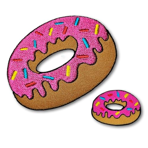 Patchicon4u 2 Stück rosa Erdbeere, süßer Donut, Donut, Dessert, Bäckerei, Kuchen, zum Aufbügeln oder Aufnähen, bestickte Applikation für Rucksäcke, Jeans, Jacken, Kleidung Patchicon4u 2 Stück rosa Erdbeere, süßer Donut, Donut, Dessert, Bäckerei, Kuchen, zum Aufbügeln oder Aufnähen, bestickte Applikation für Rucksäcke, Jeans, Jacken, Kleidung von Patchicon4u