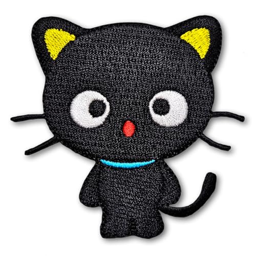 Patchicon4u Aufnäher mit schwarzer Katze, weiße Augen, niedliches Kätzchen, Tier, Katze, Cartoon-Design, zum Aufbügeln oder Aufnähen, bestickt, für Jeans, Jacken, Kleidung Patchicon4u Aufnäher mit schwarzer Katze, weiße Augen, niedliches Kätzchen, Tier, Katze, Cartoon-Design, zum Aufbügeln oder Aufnähen, bestickt, für Jeans, Jacken, Kleidung von Patchicon4u