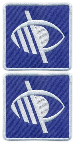 2er-Set – Sehbehindertes Symbol – Aufnäher – bestickter Aufnäher / Abzeichen / Emblem 2er-Set – Sehbehindertes Symbol – Aufnäher – bestickter Aufnäher / Abzeichen / Emblem von Patchion