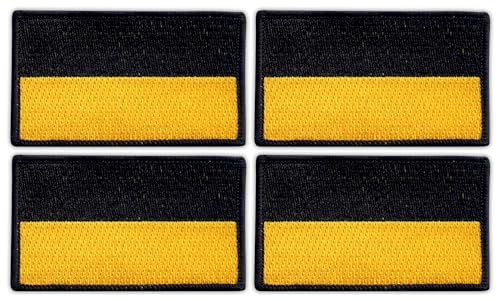 4er Set - Flagge Baden-Württemberg - Aufnäher - Bestickter Patch / Abzeichen / Emblem 4er Set - Flagge Baden-Württemberg - Aufnäher - Bestickter Patch / Abzeichen / Emblem von Patchion