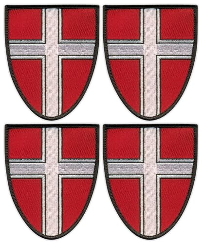 4er Set - Wappen Wappen Wien - Aufnäher - Bestickter Patch / Abzeichen / Emblem von Patchion