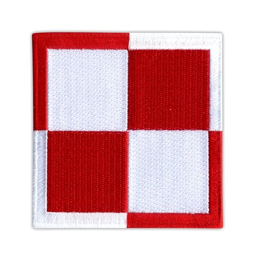 Aufnäher, Motiv: Polen/Polnische Luftwaffe Schachbrett, 8,9 cm, bestickt Aufnäher, Motiv: Polen/Polnische Luftwaffe Schachbrett, 8,9 cm, bestickt von Patchion