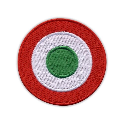 Aufnäher, Motiv: italienische Luftwaffe – Aeronautico Militare – rund, zum Aufbügeln auf der Rückseite, bestickt Aufnäher, Motiv: italienische Luftwaffe – Aeronautico Militare – rund, zum Aufbügeln auf der Rückseite, bestickt von Patchion