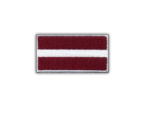 Aufnäher / Abzeichen / Emblem, Motiv Flagge Lettlands, VeIcro, Klettverschluss, Weiß Aufnäher / Abzeichen / Emblem, Motiv Flagge Lettlands, VeIcro, Klettverschluss, Weiß von Patchion