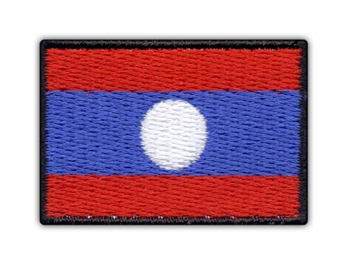 Aufnäher / Abzeichen / Emblem Flagge von Laos Aufnäher / Abzeichen / Emblem Flagge von Laos von Patchion