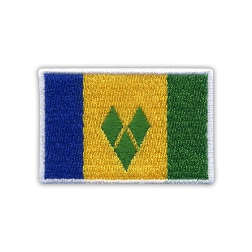 Aufnäher / Emblem, Flagge von St. Vincent und die Grenadinen, 5,1 cm, magnetische Rückseite, bestickt Aufnäher / Emblem, Flagge von St. Vincent und die Grenadinen, 5,1 cm, magnetische Rückseite, bestickt von Patchion